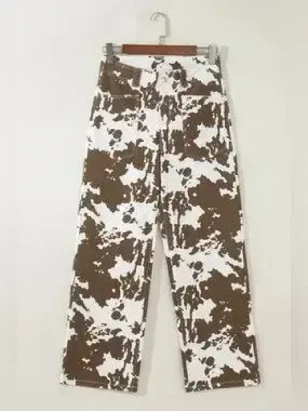 Abstract Pattern Regular Fit Full-Length Western Style Jeans - Picture 8 of 9
